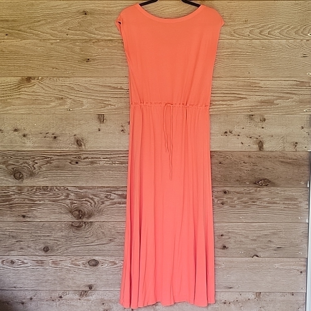GAP Orange Boatneck Maxi Dress aside XSmall